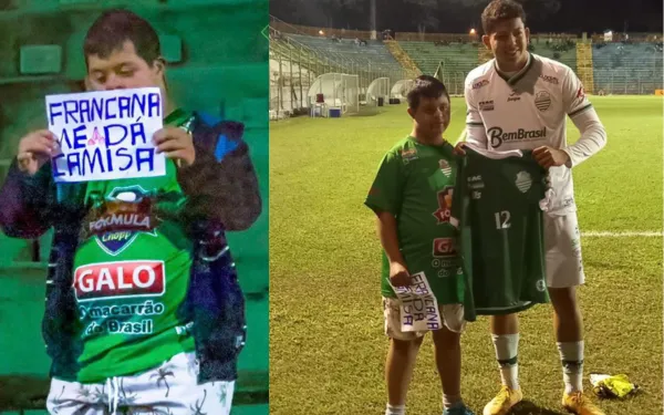 Fanático, torcedor com Síndrome de Down ganha camiseta da Francana
