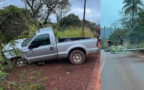 Motorista fica ferido ao derrubar poste em Batatais