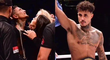 Dynho Alves leva nocaute de MC Livinho em luta de boxe