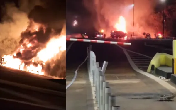 Caminhão de combustível explode na Rodovia Anhanguera