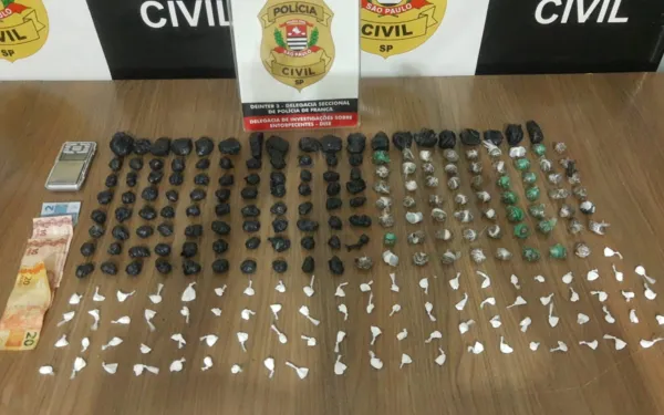Traficante é preso com maconha e cocaína no Jd. Ângela Rosa em Franca