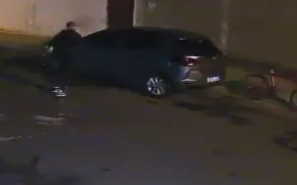 Bandido usa pedra para quebrar vidro de carro estacionado em Franca