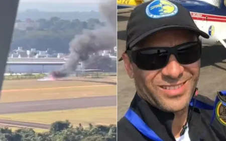 Piloto de avião morre após queda de aeronave em aeroclube de Bauru