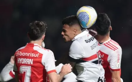 Jogo morno entre São Paulo e Inter acaba em 0 a 0