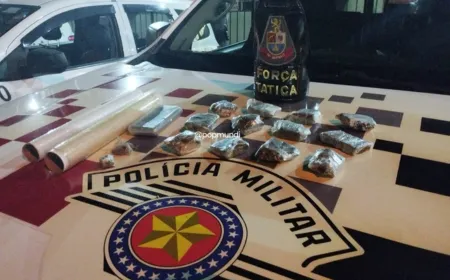 Força Tática prende traficante com sacola cheia de drogas no Simões