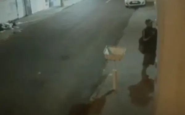 Dupla é flagrada por câmera tentando furtar capa de interfone na Vila Formosa, em Franca