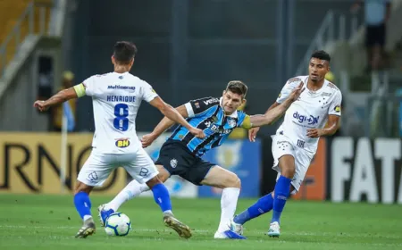 Cruzeiro vence o Grêmio por 2 a 0