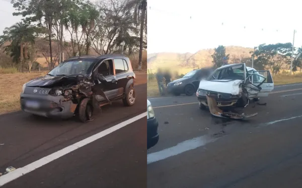 Acidente entre três veículos na Cândido Portinari deixa homem em estado grave