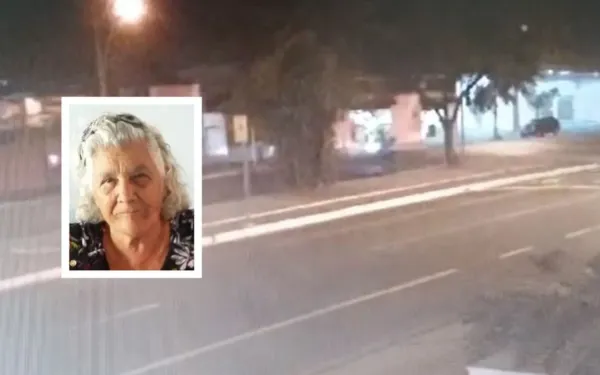 Câmera flagra motociclista fugindo após atropelar idosa em avenida